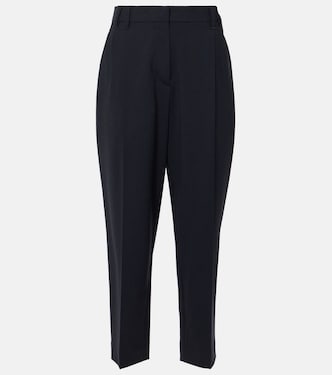 Pantaloni tapered in misto lana | Brunello Cucinelli