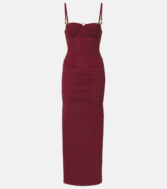 Toni ruched mesh maxi dress | SIR