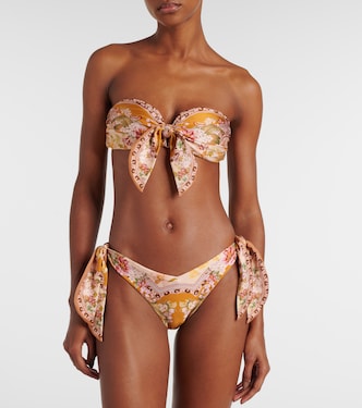 Bikini Wylie Scarf Tie à fleurs | Zimmermann