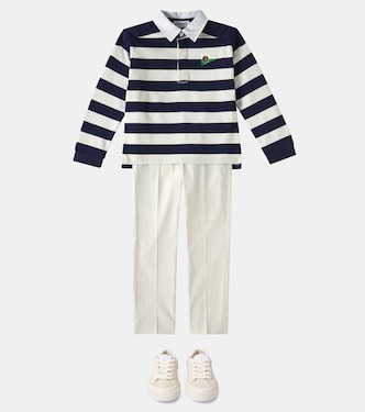 Polo Edman in cotone a righe | Bonpoint