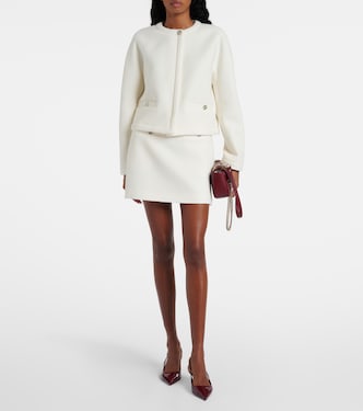Giacca Interlocking G in bouclé di misto lana | Gucci