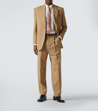 Single-breasted wool gabardine blazer | Saint Laurent