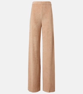 Linen and cotton terry wide-leg pants | Loro Piana