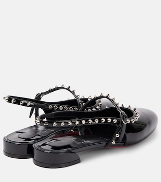 Ballerine slingback Sweet Janispikes in vernice | Christian Louboutin