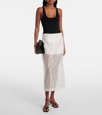 Gonna lunga in organza di seta | Frame