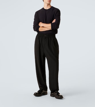 Striped wool-blend sweater | Giorgio Armani