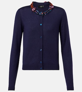 Embellished silk and cashmere cardigan | Etro