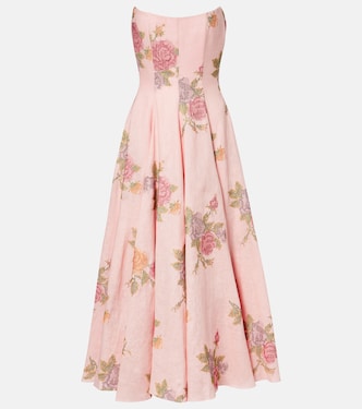 Midikleid aus Leinen  | Markarian