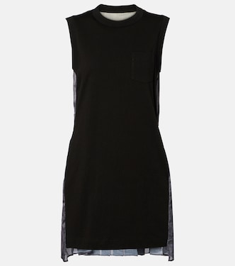 Knitted cotton minidress | Sacai
