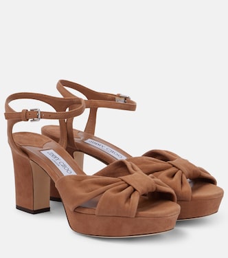 Sandalias con plataforma Heloise 80 de ante | Jimmy Choo