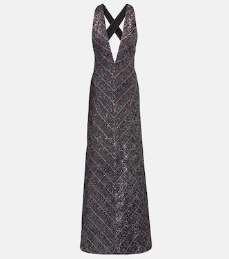 Sequined lamé maxi dress | Missoni