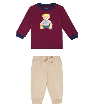 Baby Polo Bear sweatshirt and sweatpants set | Polo Ralph Lauren Kids
