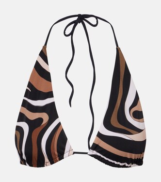 Marmo triangle bikini top | Pucci