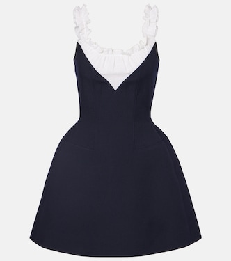 Ruffled wool and silk minidress | Shushu/Tong
