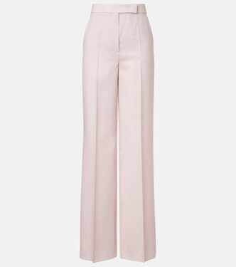 Girone wool, mohair, and silk wide-leg pants | Max Mara