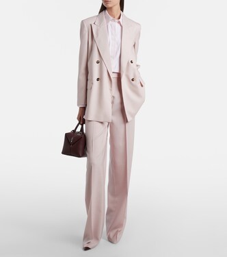 Girone wool, mohair, and silk wide-leg pants | Max Mara