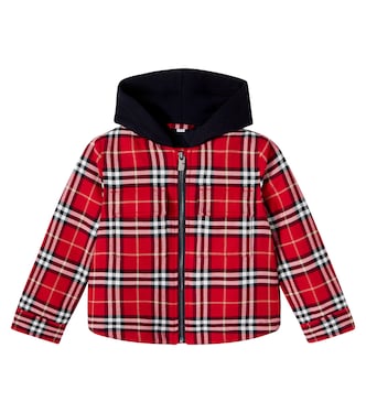 Burberry Check hooded cotton jacket | Burberry Kids