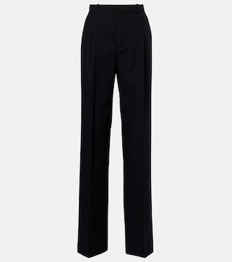 Mid-rise wool straight pants | Saint Laurent