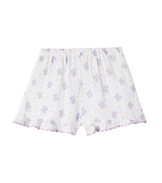 Vallal floral ruffled cotton shorts | Louise Misha