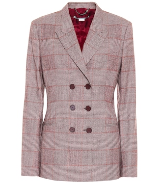 Blazer doppiopetto a quadri | Stella McCartney