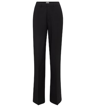 Pantalon ample à taille haute en laine | CO