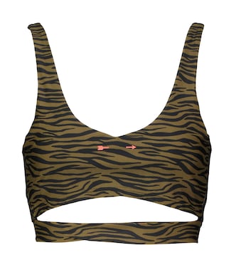 Crop top Malibu Tiger Bowie | The Upside