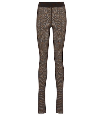 Leggings de malla florales | Ganni