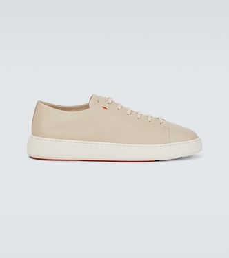 Leather low-top sneakers | Santoni