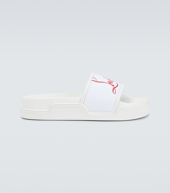 Pantoletten Navy Pool | Christian Louboutin