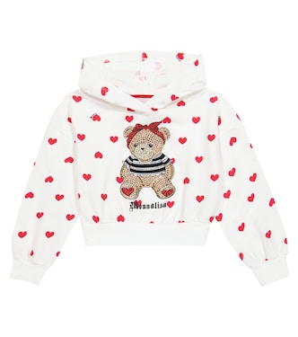 Sweat-shirt à capuche à ornements | Monnalisa