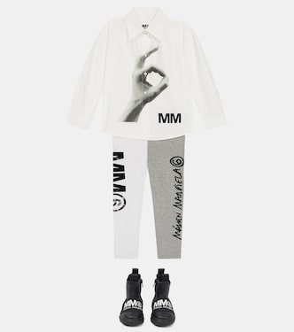 Bedrucktes Hemd aus Baumwolle | MM6 Maison Margiela Kids