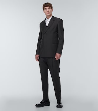 Double-breasted mohair and wool blazer | Prada
