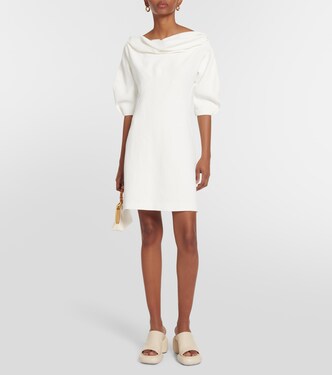 A-line linen-blend minidress | Jil Sander