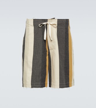 Shorts de algodón a rayas | JW Anderson