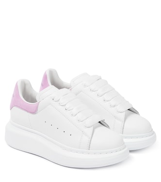 Oversized leather sneakers | Alexander McQueen Kids
