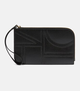Pochette in pelle con monogramma | Toteme