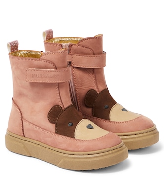Botas Teddy Bear de piel nobuk | Monnalisa