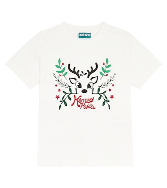 프린트 코튼 저지 티셔츠 | Kenzo Kids