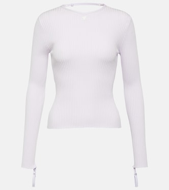 Top acanalado con aberturas | Courrèges