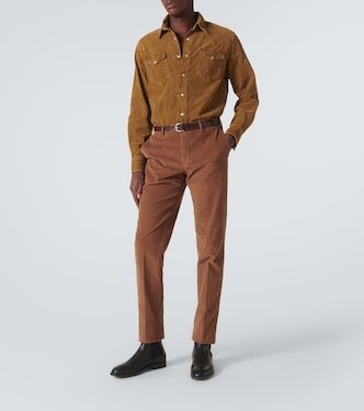 Pantalones rectos de pana de algodón | Slowear