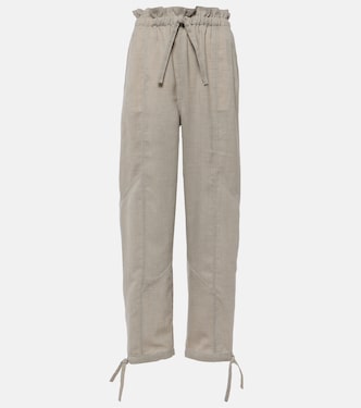 Pantaloni a gamba larga e vita alta | Ganni