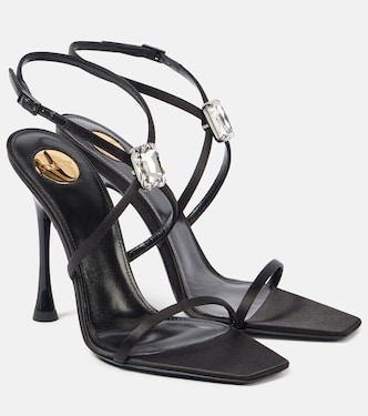 Harlow 110 satin crêpe sandals | Saint Laurent