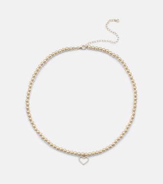 Choker Open Heart en or 14 ct et diamants | Sydney Evan
