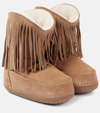 Botas de nieve Cowboy Fringes de piel | Inuikii