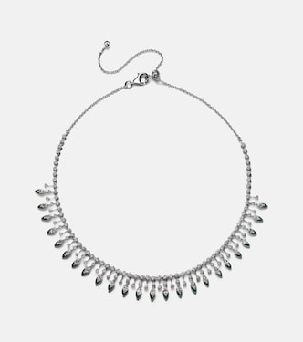Chocker Drop in oro 18kt con diamanti e smalto | Kamyen