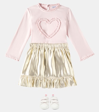 Top in jersey di cotone con volant | Self-Portrait Kids