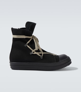 High-Top Sneakers Hexa aus Denim | DRKSHDW by Rick Owens
