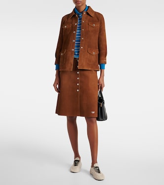 Giacca camicia in suede | Prada