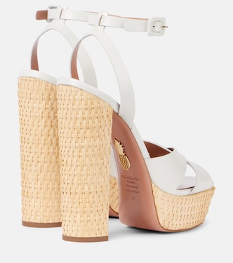 Sandalias con plataforma Sunseeker 140 de piel | Aquazzura