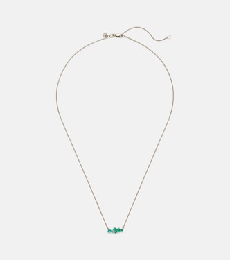 Collier Cocktail Bar en or 14 ct, émeraudes et diamants | Sydney Evan